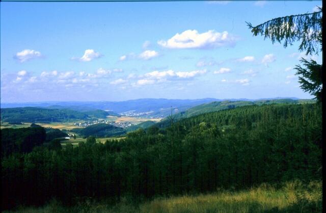 Aussicht weit in`s Hinterland