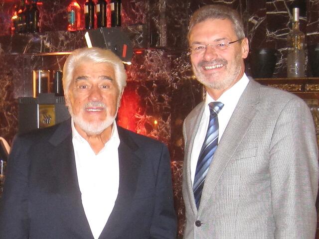 Bürgermeister Manfred Wolf und Mario Adorf