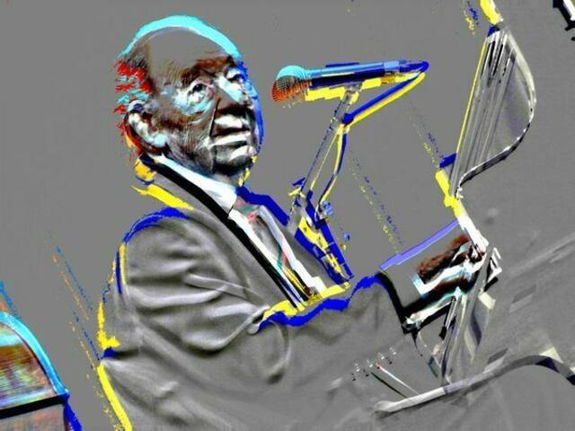 KUNST grüßt den KING - Quintett in Grünberg 26.11.11 1. Jazzclub, Gallushalle. wernerhahn-malerei.