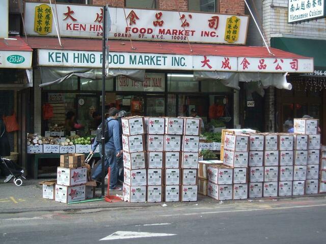 Chaotische Läden in Chinatown
