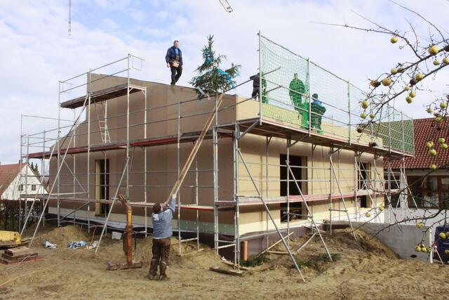 Das Vereinsheim nimmt Formen an.
