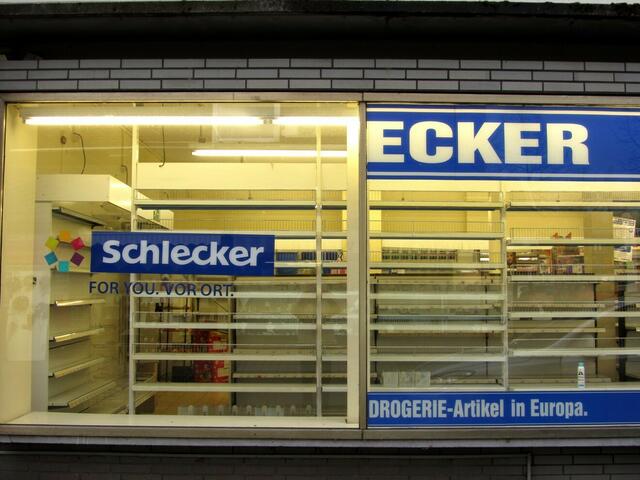 Schlecker am 5.12. gegen 14:45 Uhr