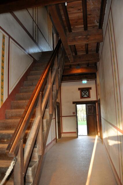 Treppenhaus in der Herberge