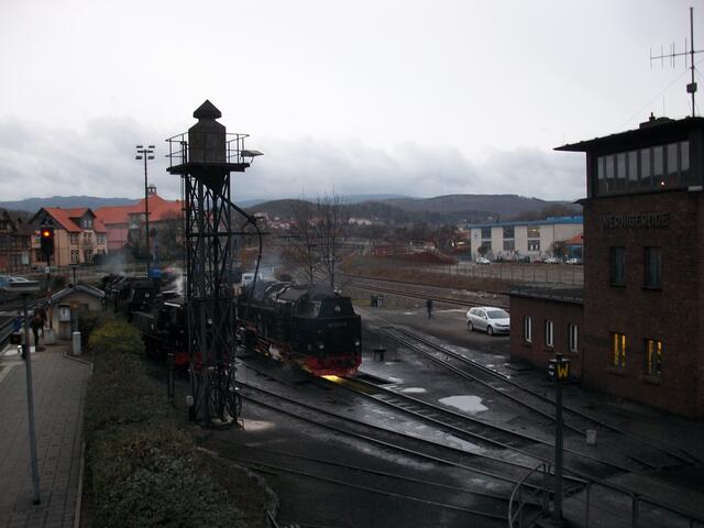Das Bahnbetriebswerk der Harzer Schmalspurbahnen am DB-Bahnhof in Wernigerode