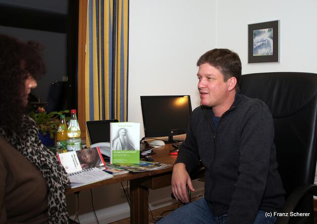 Pallottiner Bruder Bert Meyer SAC im Gespräch mit myheimat-Reporterin Sabina Scherer