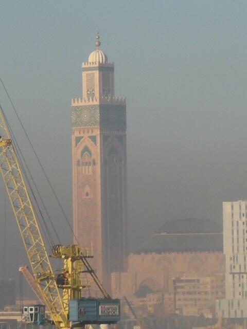 Größte Mosche in Casablanka.