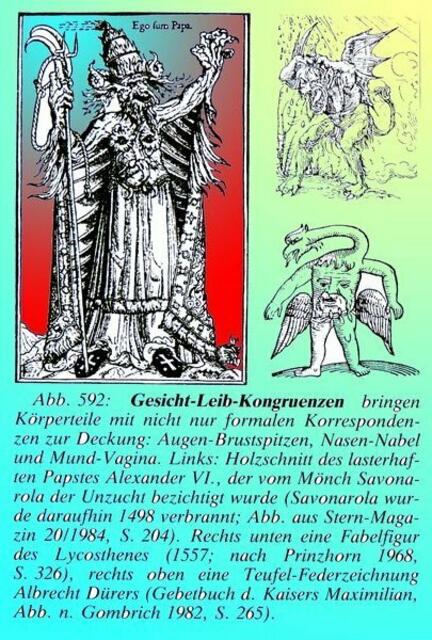 Aus dem SYMMETRIE-Buch von werner hahn; mit DÜRERs TEUFEL ... (rechts oben). sfumatage 24-12-11.