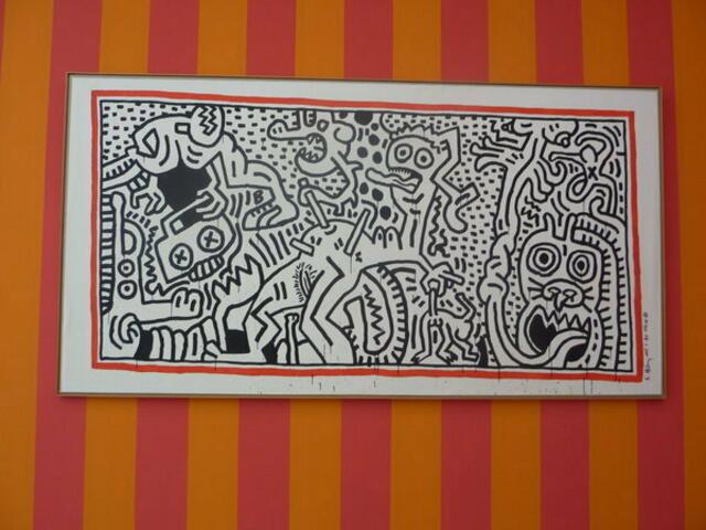 Suche den "HAHN" im Bild von HARING: Hamburger Bahnhof. wernerhahn-Bild.