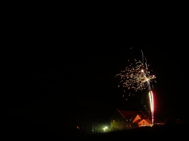 Feuerwerk auf dem rittergut Kreipitzch