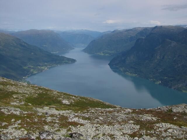 Lustrafjord Richtung Norden