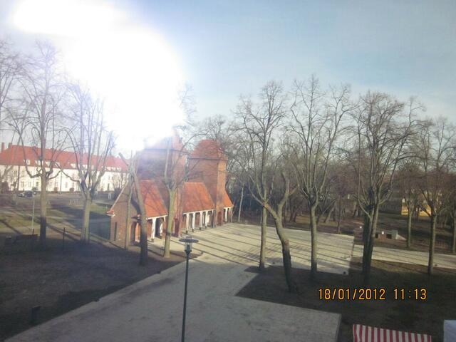 Blick vom Fenster der MBS-Arena