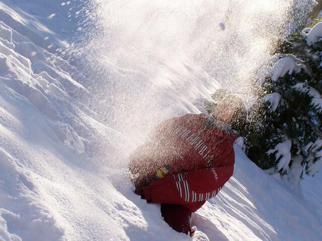 Ebenfalls ein toller Schnappschuss mit winterlichen Emotionen. Dieses schöne Schneegestöber von Carmen Kittler schafft es auf Platz 2 unseres Fotowettbewerbs "Winteranfang". | Foto: Carmen Kittler