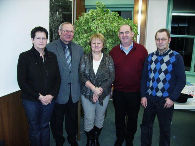 Die Vorstandschaft des Heimatvereins Gundremmingen besteht aus dem 1. Vorsitzender Hans Joas, 2. Vorsitzenden Elisabeth Bacherle, Schatzmeisterin Rita Endris, Schriftführer Wolfgang Mayer, Beisitzern Anneliese Pecher, Josef Eberle und Walter Reim, Kassenprüfer sind Fritz Pecher und Karl Wölfle.
Zum Foto von links: Elisabeth Bacherle, Hans Joas, Rita Endris, Wolfgang Mayer und Josef Eberle.