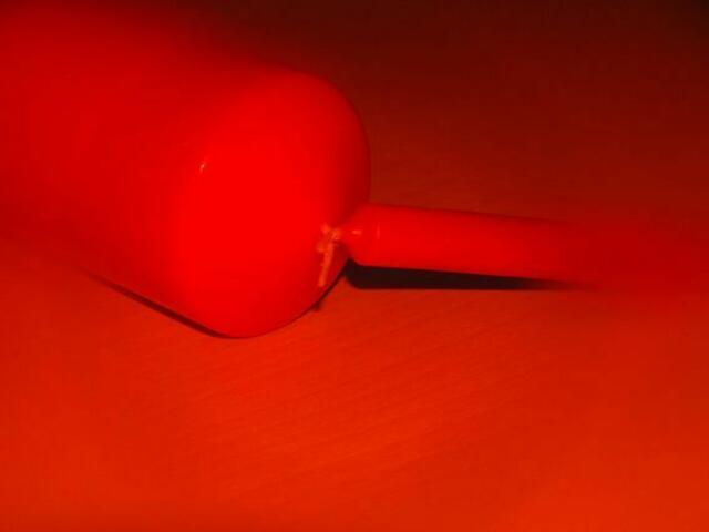 mit dunkel-orange Filter + Blitz
