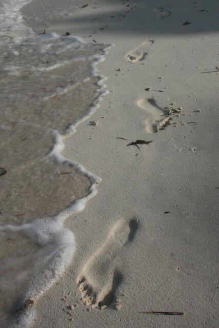 Spuren im Sand... Meine!