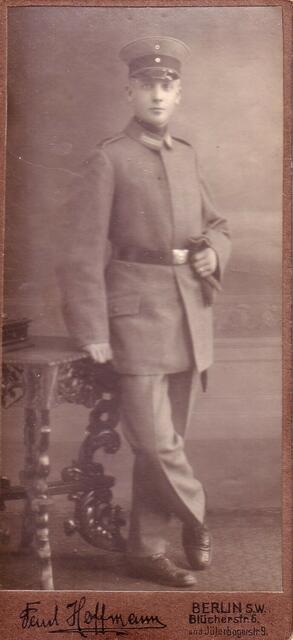 Heinrich Wettig, aktiver Soldat 1914 - 1918.