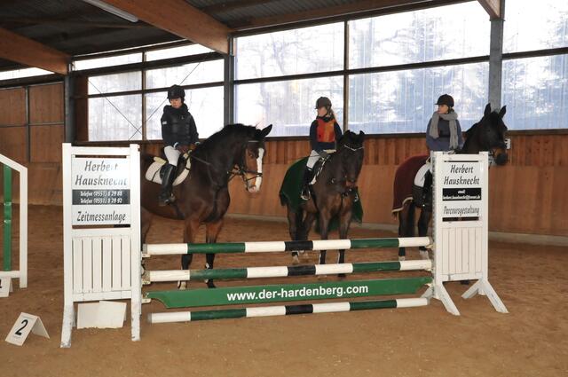 Proberitt
zur Demonstration ritten unsere jungen Amazonen (von links) Juliane Kallis auf Käpt'n Cook. Sarah Kleineberg auf Graf Max und Nina Kleineberg auf Wandor ein Stil-E-Springen auf dem neuen Parcours. | Foto: ® Rick Bilderdienst