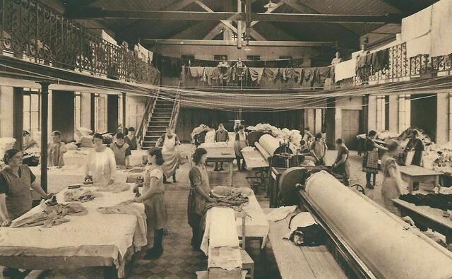 Plättsaal, um 1930
