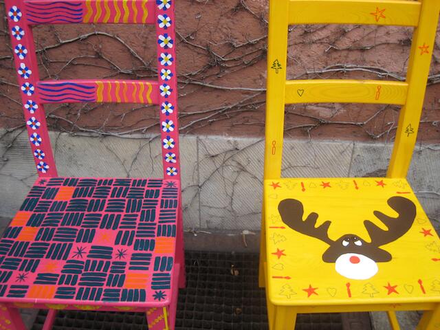 Weihnachtsstühle, gesehen in Hannover