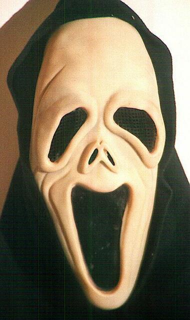 "Scarrymovie", eine für kriminelle Zwecke ein gesetzte Maske