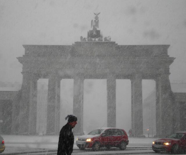 Eisiges Brandenburger Tor