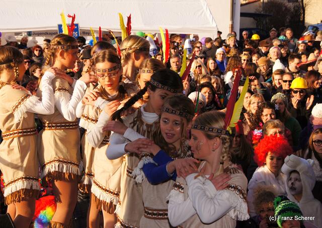 Friedberger Faschingsdienstag 2012 - Die ORCC-Jüngsten bei ihrem Western-Auftritt