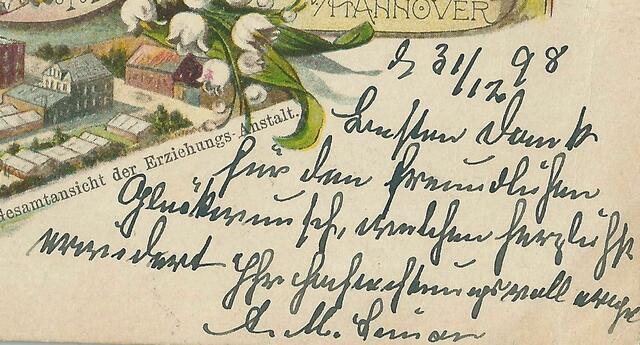 Diese Zeilen schrieb der Anstaltsgründer Alexander Moritz Simon an den Fabrikanten und Rittergutsbesitzer Wilhelm Garvens (Pumpen Garvens, Wülfel, seit 1907 Hannover-Wülfel)