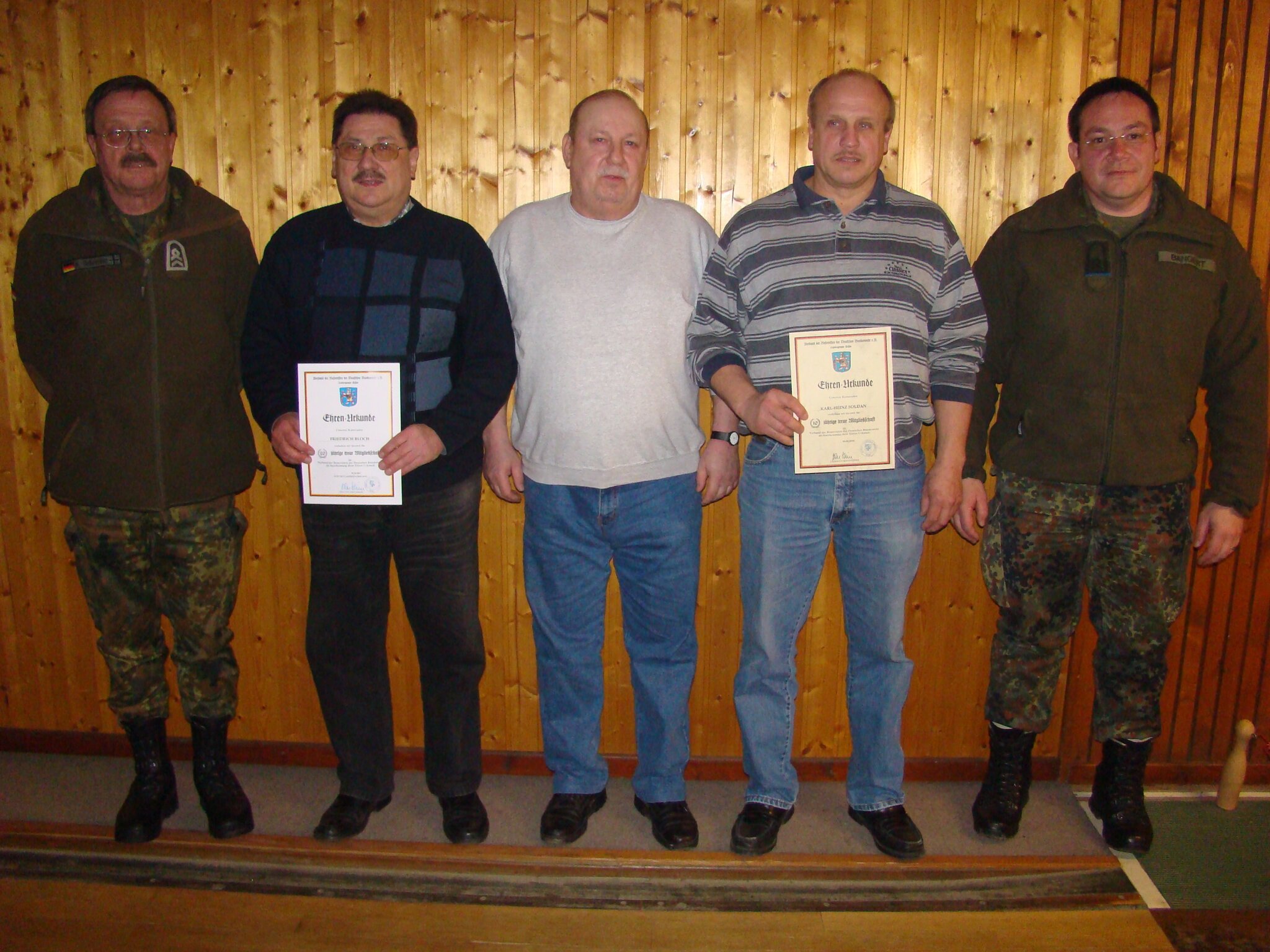 Ehrungen in der Reservisten Kameradschaft Hatzfeld/E Hatzfeld (Eder)