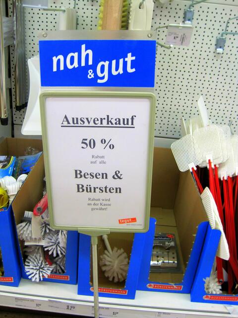 Bald ist es hier "besenrein".