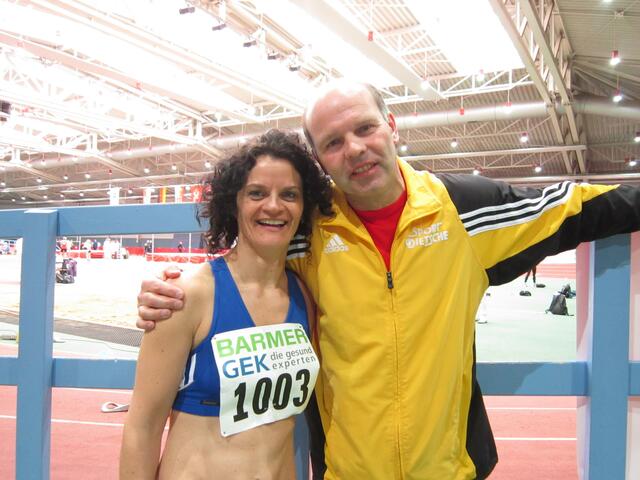 Birgit Bendel mit Trainer
