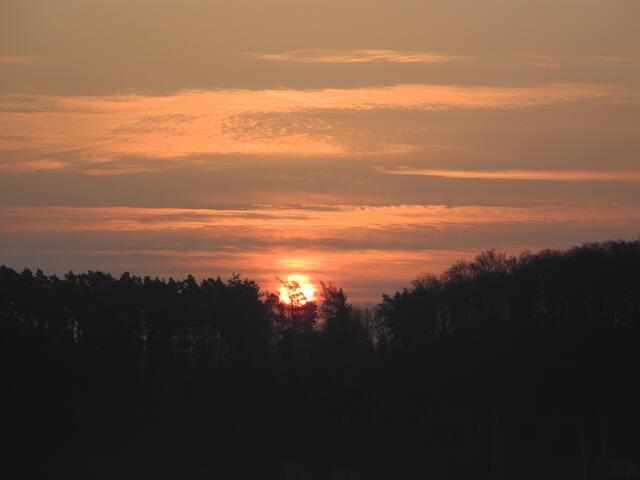 Sonnenaufgang 7. 3. , 7:17h