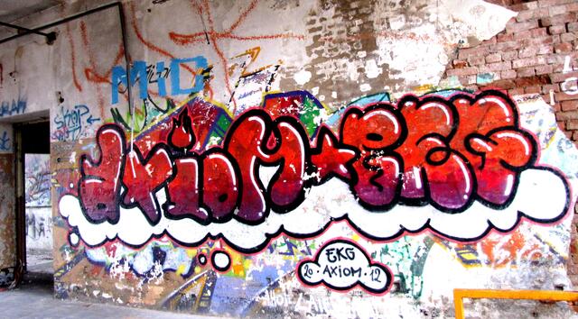 Aber für die Graffiti-Kunst war jede Menge platz.