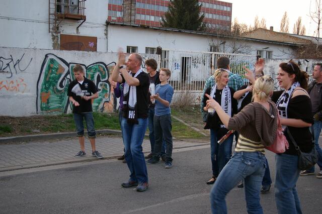 Bereits vor dem Spiel wird gefeiert!