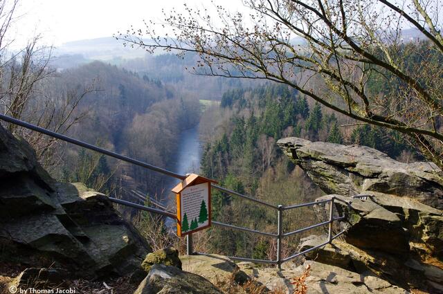 Der Aussichtsfelsen.