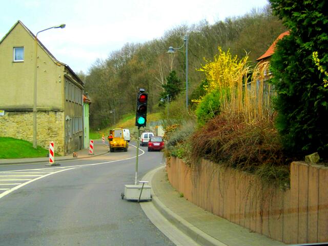 Stadtabwärts fährt man wie immer rechtsseitig.