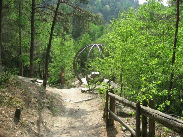 Blick zurück, auf dem Jesus-Besinnungsweg. Der Weg ist immer gut gesichert und weist 4 An- und 4 Abstiege auf.