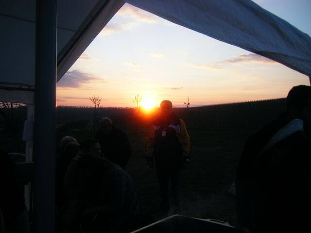 Langsam geht die Sonne unter...