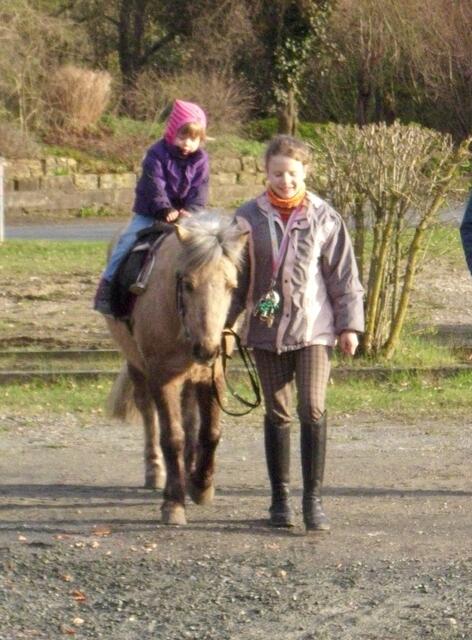 Auch das Pony Keks trug zur Unterstützung beim Ponyreiten bei.