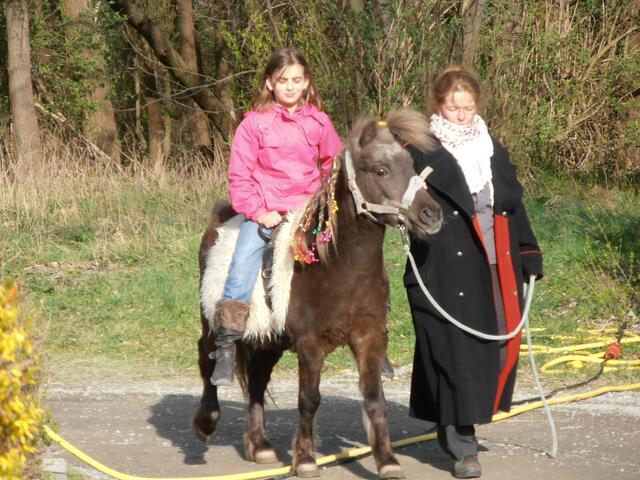 Der 28-jährige "Bongo" hätte den Kindern auch gerne bewiesen, dass er auch noch schnellere Gangarten beherrscht.