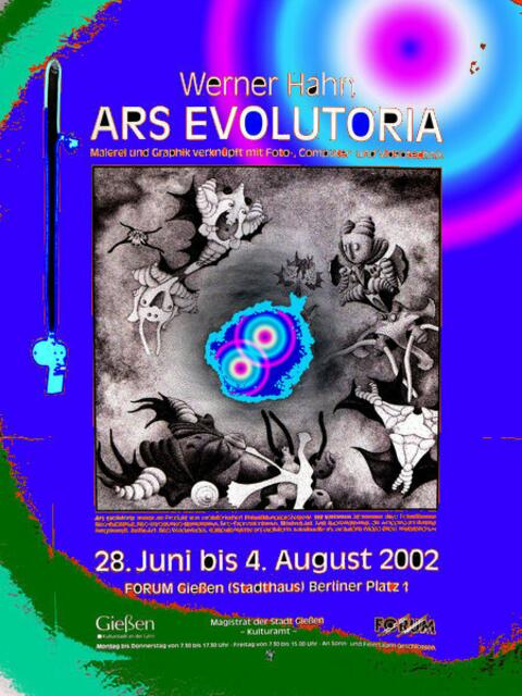 ARS EVOLUTORIA - Plakat Mutante - 2002 Gießen. werner hahn BILDmutante 11-4-12.