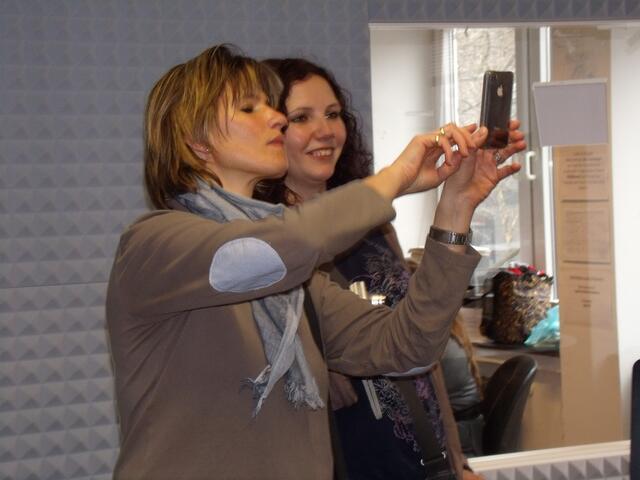 Die Betreuerinnen machten Errinerungsfotos