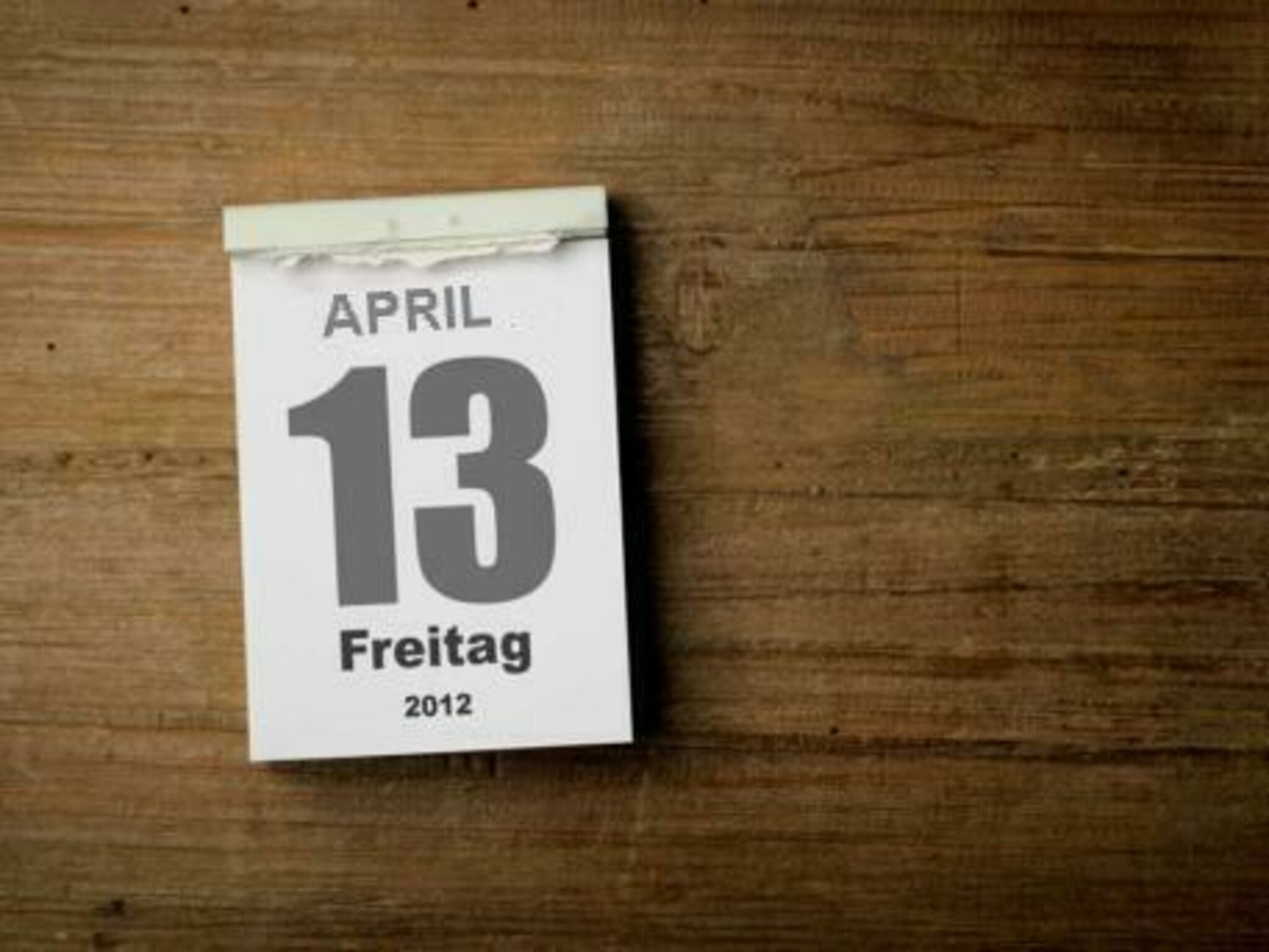 Angst vor Freitag dem 13. ( Triskaidekaphobie ) ? Gallmersgarten