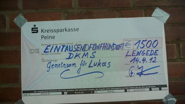 herzlichen Dank an die Kreissparkasse Peine