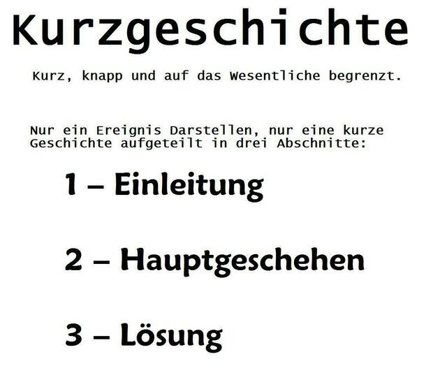 Kurzgeschichte