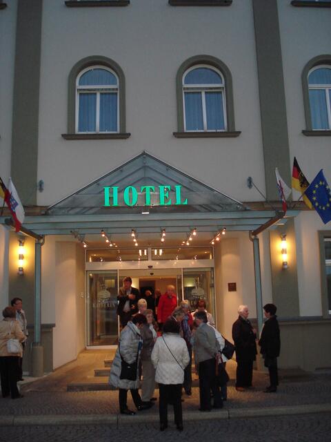 ... und abends ins Hotel in Weimar