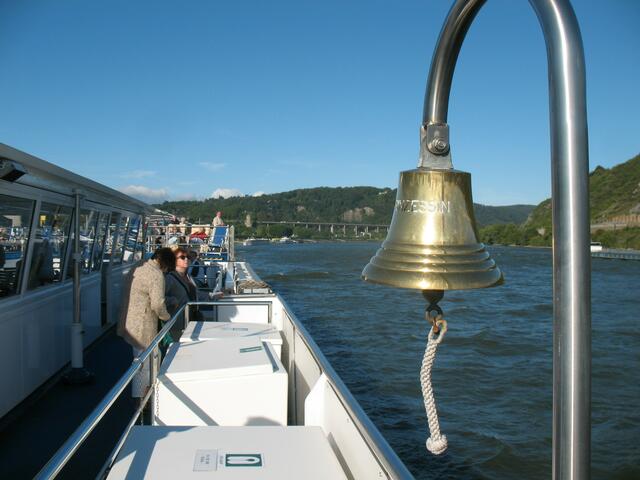 Die Schiffsglocke der RHEIN PRINZESSIN.