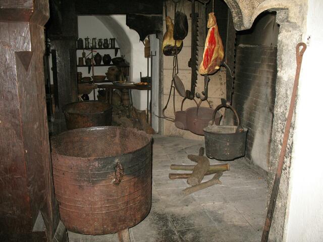 Küche in der Marksburg.