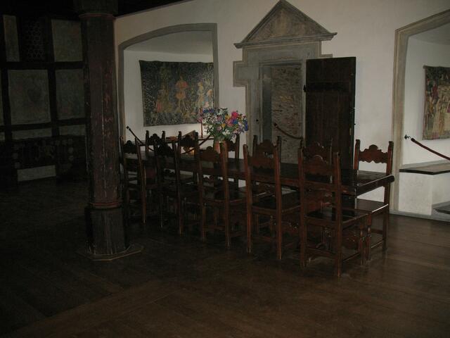 Festsaal in der Marksburg.