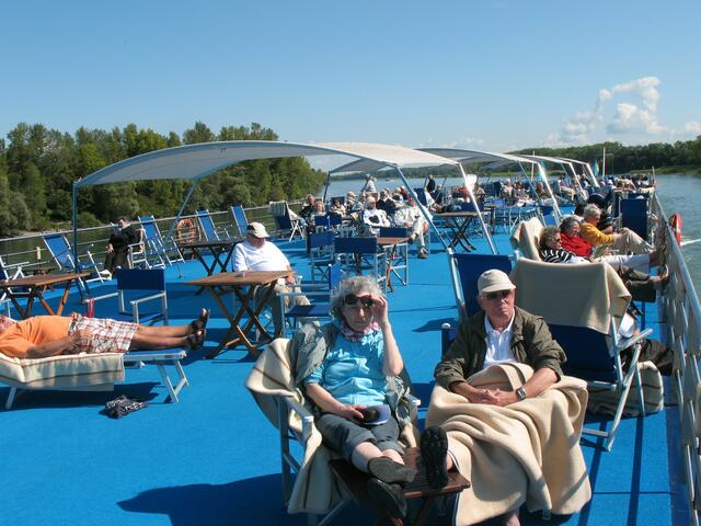Sonnendeck der RHEIN PRINZESSIN.