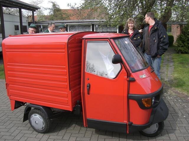 Das Fahrzeug von Hans-Peter Rösch für die Marschverpflegung.